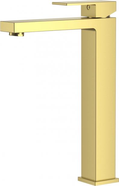 Фото Смеситель для раковины DK высокий матовое золото Bayern.Liszt (DA1512007)