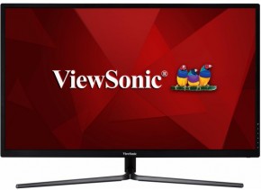 LCD ViewSonic 31.5" VX3211-2K-MHD черный {IPS LED, 2560x1440, 3ms, 250cd/m2, 178°/178°, 80Mln:1, D-Sub, HDMI, Display Port}