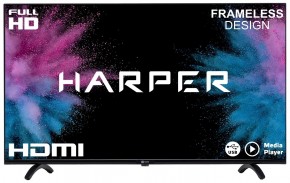 40" Телевизор HARPER 40F720T 2020 LED, черный