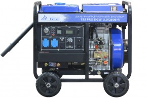 Дизельный сварочный генератор ТСС PRO DGW 3.0/250E-R (022833)  192F, 2.8 кВт, 250А ММА 1.6-5 мм
