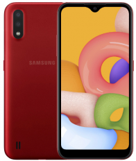 Samsung Galaxy A01 (2020) красный (гранат) [SM-A015FZRDSER]