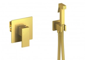Смеситель встроенный с гигиеническим душем Timo Selene золото матовое (2089/17SM)
