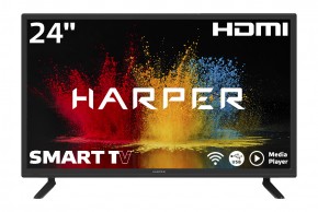 24" Телевизор HARPER 24R470TS LED, черный