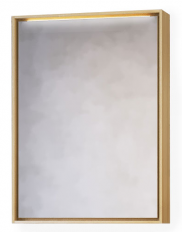 Зеркало-шкаф RAVAL Frame 60 Дуб сонома с подсветкой, розеткой (Fra.03.60/W-DS)